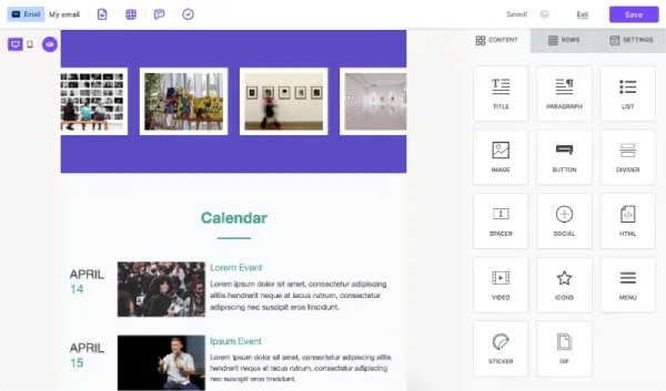 Drag & drop editor